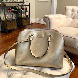 Michael Kors Large Dome Crossbody - Gold